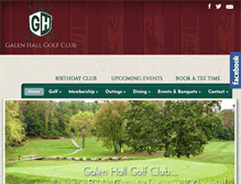 Tablet Screenshot of galenhallgc.com